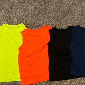 Set of Four Sleeveless Tops in Vibrant Colors